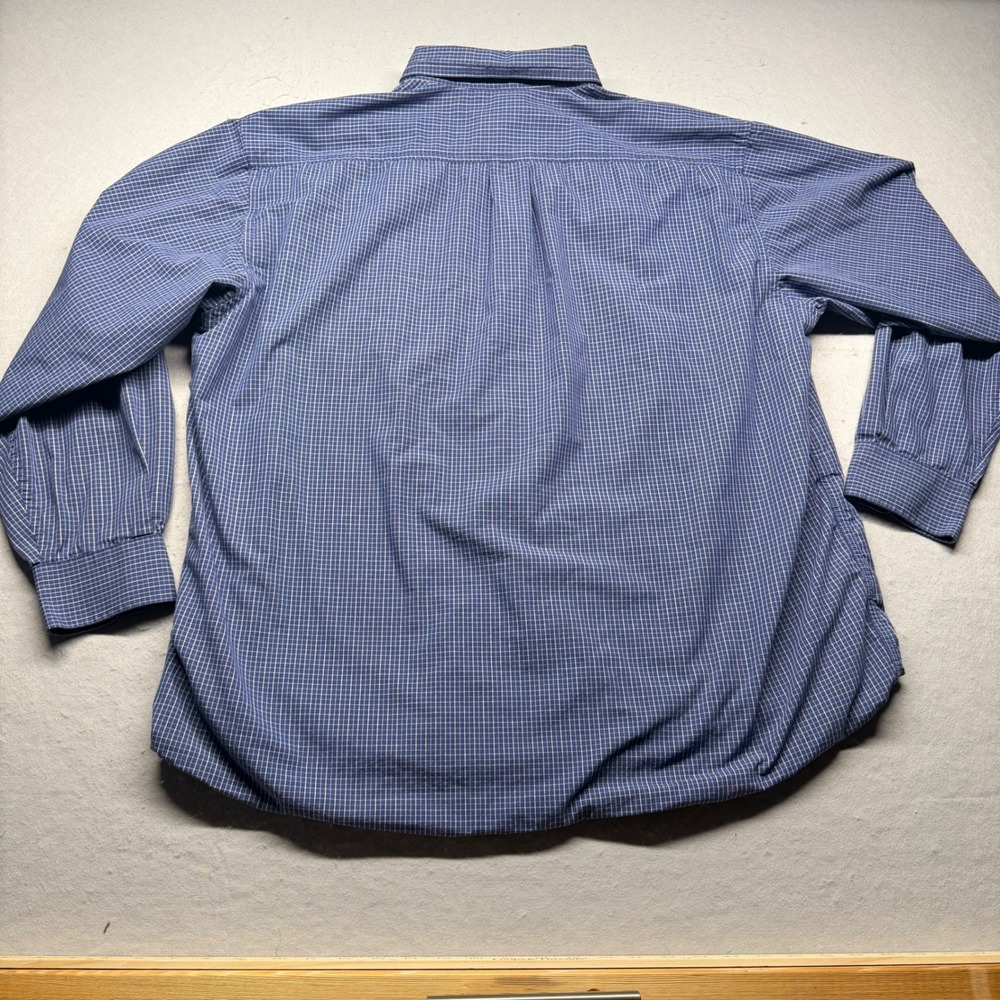 5.11 Tactical Shirt Mens XL Blue Plaid Long Sleeve Button Down MeshUtility Shirt - Picture 9 of 10